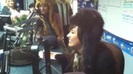 Demi on Kiss FM rocking her new hat (109)