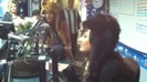 Demi on Kiss FM rocking her new hat (115)