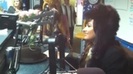 Demi on Kiss FM rocking her new hat (118)