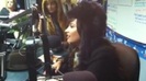 Demi on Kiss FM rocking her new hat (132)