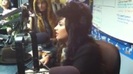 Demi on Kiss FM rocking her new hat (134)