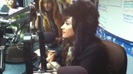 Demi on Kiss FM rocking her new hat (136)