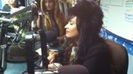 Demi on Kiss FM rocking her new hat (138)