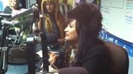 Demi on Kiss FM rocking her new hat (139)