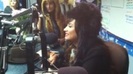 Demi on Kiss FM rocking her new hat (140)
