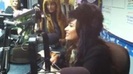 Demi on Kiss FM rocking her new hat (141)