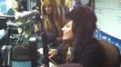 Demi on Kiss FM rocking her new hat (142)