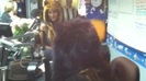 Demi on Kiss FM rocking her new hat (154)