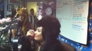 Demi on Kiss FM rocking her new hat (170)