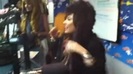 Demi on Kiss FM rocking her new hat (193)