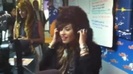 Demi on Kiss FM rocking her new hat (194)
