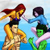 teen_titans_fun_at_the_beach_by_justchrishere-d4sgmnf