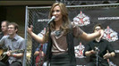 Demi Lovato  Live at Glendale Galleria  in LA for Cambio in HD 03115