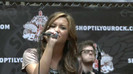 Demi Lovato  Live at Glendale Galleria  in LA for Cambio in HD 05159