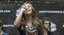 Demi Lovato  Live at Glendale Galleria  in LA for Cambio in HD 05300