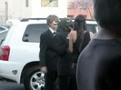 Debby Ryan with Dylan & Cole Sprouse + Cole\'s Arrival Hug 000016