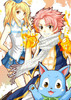 Lucy,Natsu si Happy
