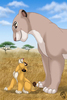 Sarabi_and_Simba_by_dolphy