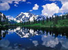 Mount Shuksan Mirrored on Picture Lake, Washington