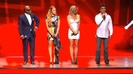 Demi Lovato joins X Factor USA judges on stage 09008