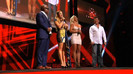 Demi Lovato joins X Factor USA judges on stage 20524