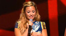 Demi Lovato joins X Factor USA judges on stage 21000
