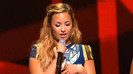 Demi Lovato joins X Factor USA judges on stage 21023