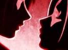 Sasuke si Sakura incercand sa se sarute