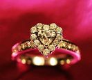 heart diamond ring-f15442