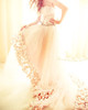 pink rose wedding dress-f32637