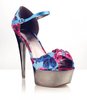 stylish floral print sandals-f24929