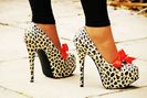 wild leopard high heels -f79608