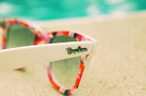 red floral print sunglass-f35811