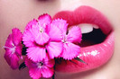 pink flower lips-f19622
