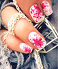 beautiful flower nails-f37951