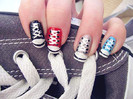 dazzling casual shoes nail art-f91946