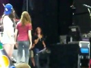 Demi Lovato\'s Entrance at Souncheck 0909