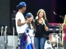 Demi Lovato\'s Entrance at Souncheck 2012