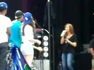 Demi Lovato\'s Entrance at Souncheck 1231