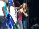 Demi Lovato\'s Entrance at Souncheck 1599