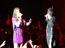 Joe Jonas Gives A  Warm Hug To Ex-Girlfriend Demi Lovato 0246