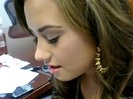 DEMI LOVATO VIP MEETING AT 8-1-10 4763