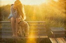 weheartit sun girl and dog