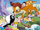 Imagini Bambi si prietenii iepurasul Bocanila, sconcsul Flower, pasarele, veverite  - 3