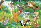 Imagini Bambi si prietenii iepurasul Bocanila, sconcsul Flower, pasarele, veverite  - 4