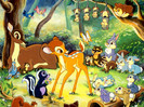 Imagini Bambi si prietenii iepurasul Bocanila, sconcsul Flower, pasarele, veverite  - 9