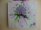 ceas,,violete'' -decoupage