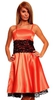 detaliu-Rochie_de_seara_din_saten,_de_culoare_portocalie-10961