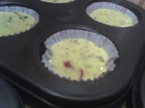 muffins cu bucatele de ciocolata si fructe de goji berry