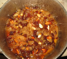 Dulceata de pere,mere,stafide si migdale,Octombrie 2012